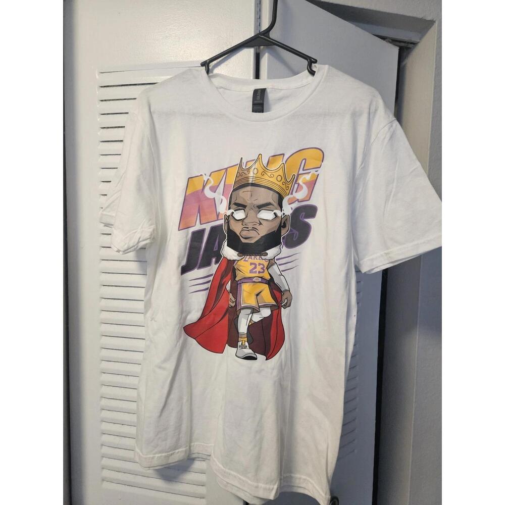 Lebron James King Jame Short Sleeve Shirt edium White